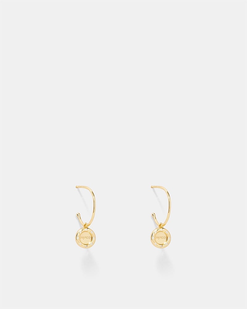 Lune Charm Hoop Earrings