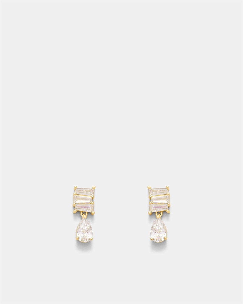 Enchantment Crystal Drop Stud Earrings