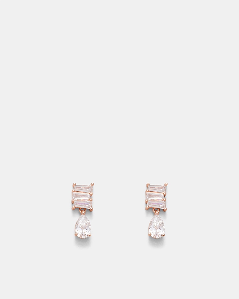 Enchantment Crystal Drop Stud Earrings