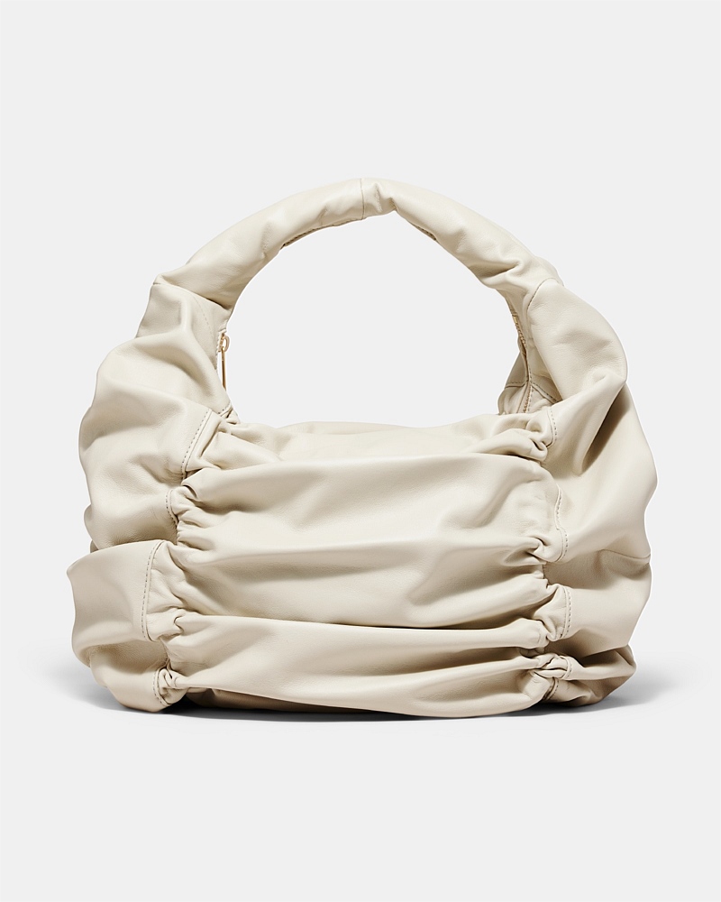 Solace Large Leather Crescent Bag