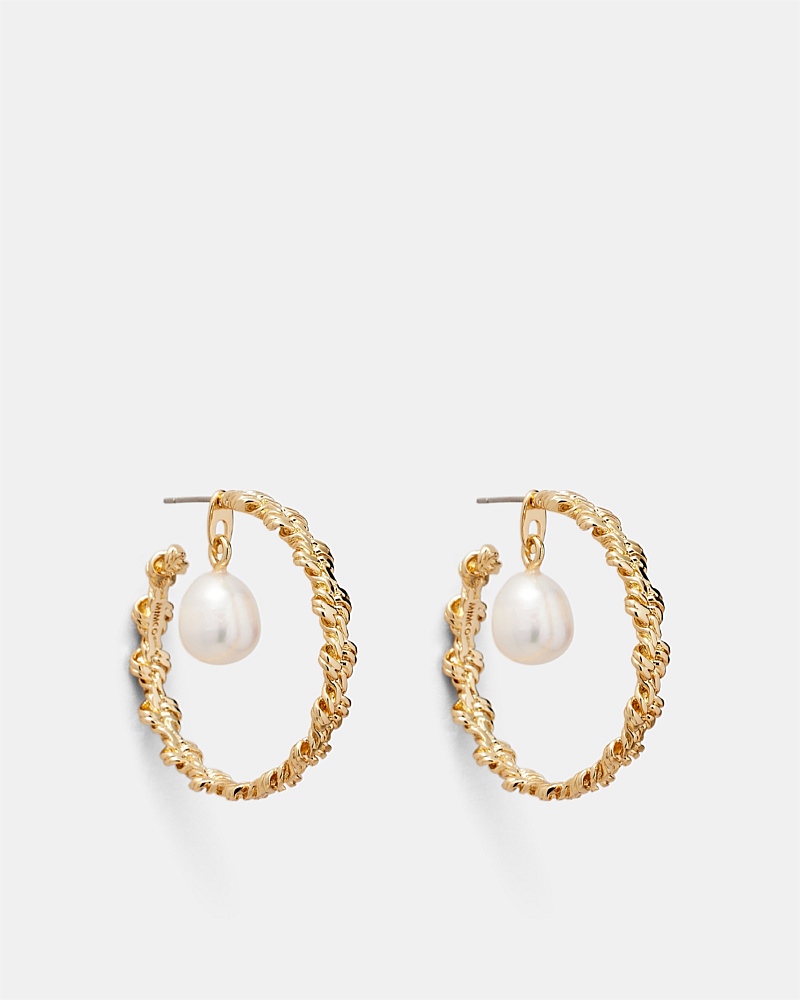 Mila Chain Hoop Earrings