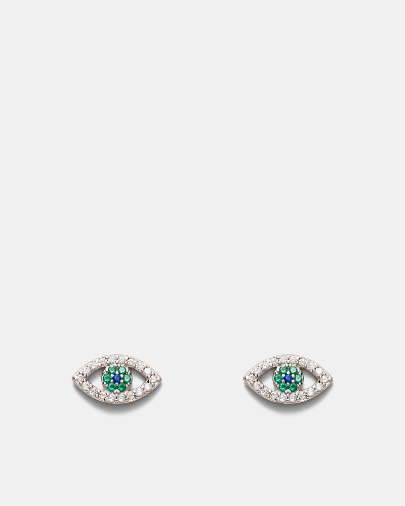 Evil Eye Stud Earrings