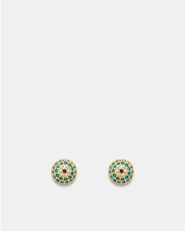 Disco Pave Stud Earrings