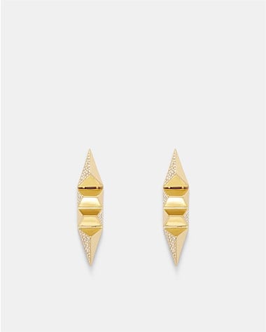 Slay To The Rhythm Pave Drop Earrings