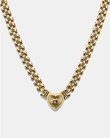 Los Angeles Heart Chain Choker Necklace