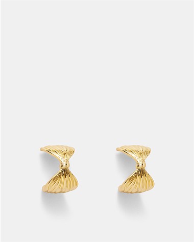 En Pointe Bow Hoop Earrings