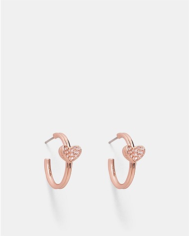 Heart To Heart Hoop Earrings