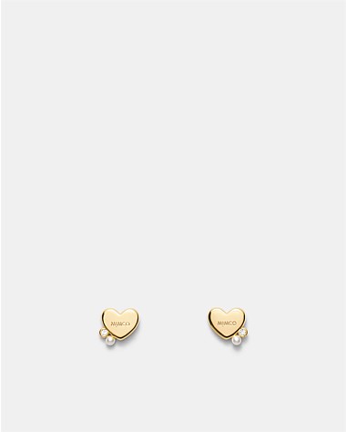 Mimco Heart Cluster Stud Earrings
