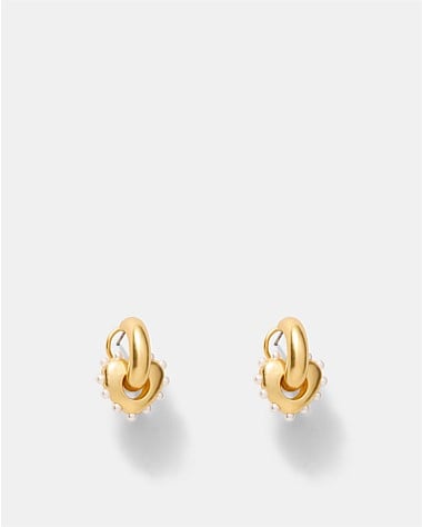 Adore Heart Hoop Earrings
