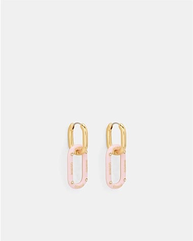 Linked Up Huggie Earrings