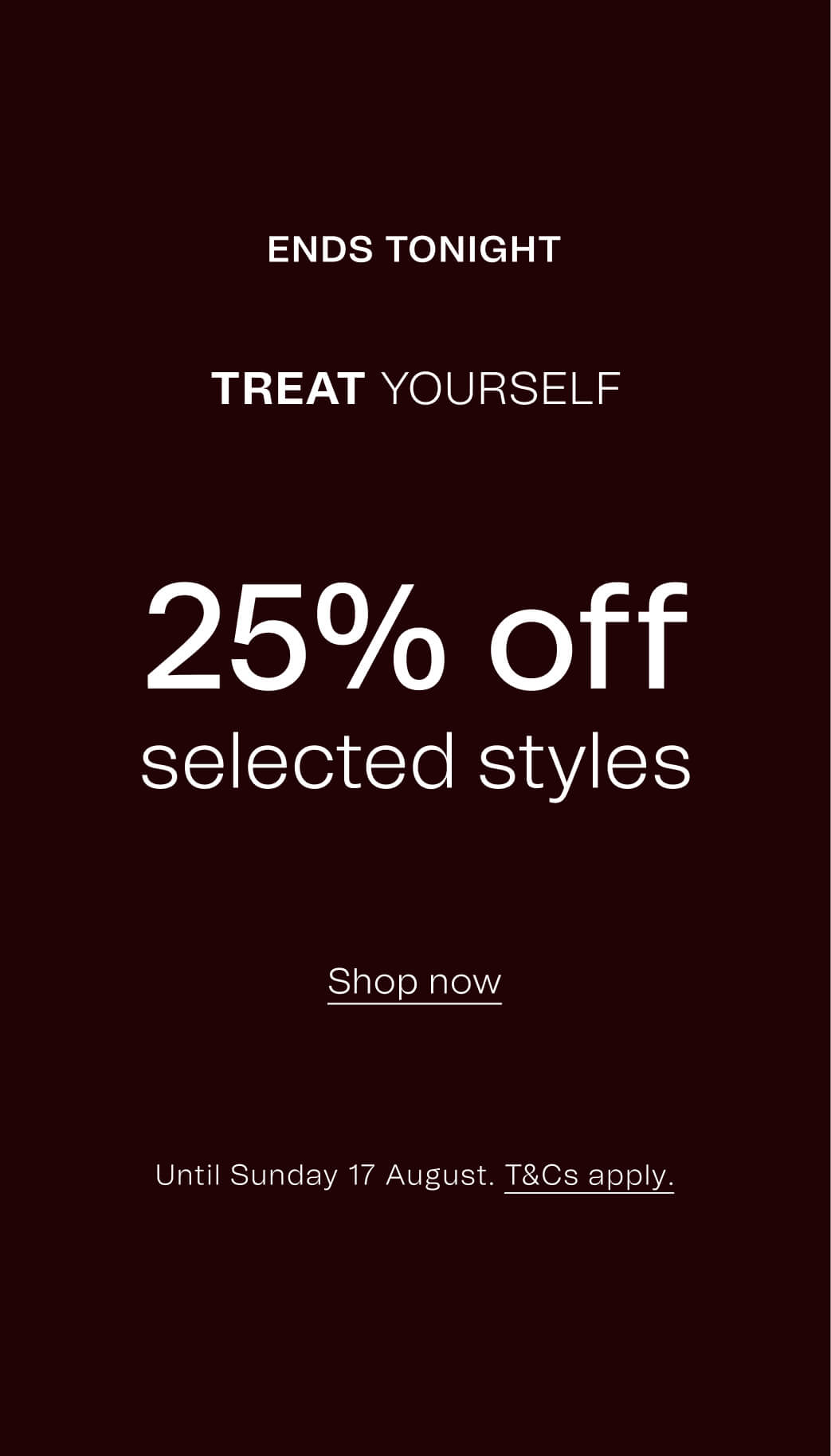 25% of full price