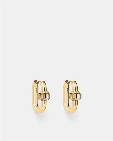 Descent Huggie Hoop Earrings