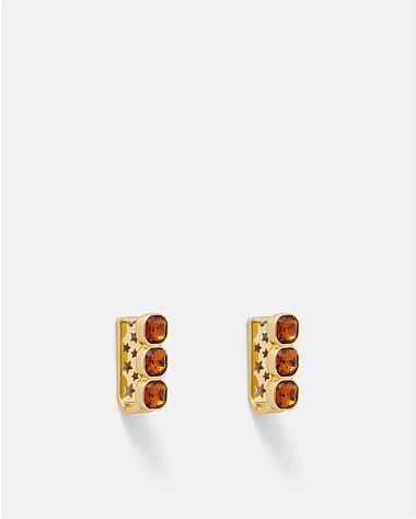 On The Rocks Huggie Hoop Earrings