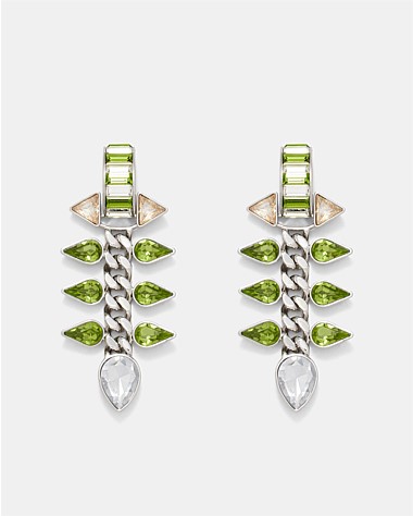 Pull Up To The Bumper Crystal Drop Earrings