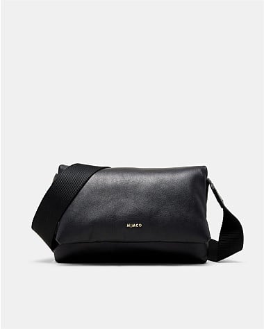 Puffy Leather Mini Crossbody Bag