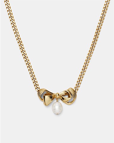 Pirouette Bow Necklace