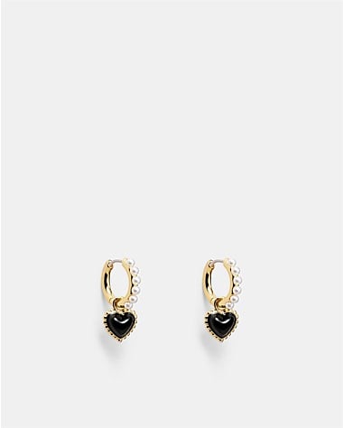 En Pointe Hoop Earrings