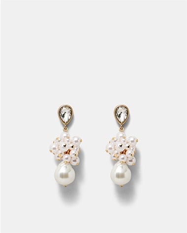 Bubbly Pearl Drop Earrings