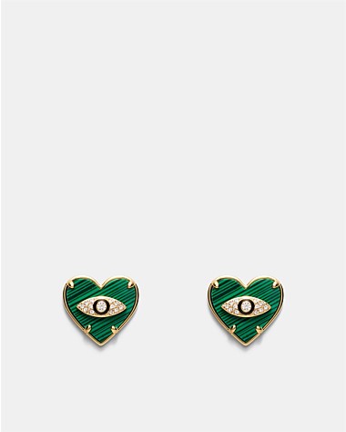 Emotional Heart Stud Earrings