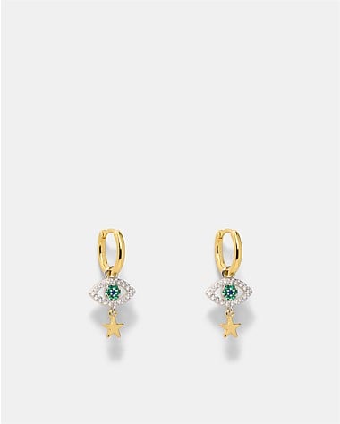 Evil Eye Hoop Earrings