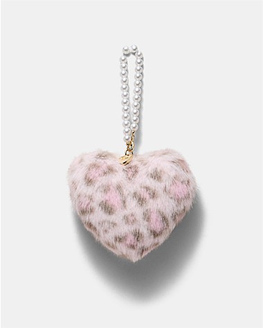 Pearl Heart Bag Charm