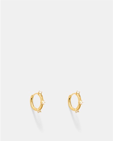 Opalescent Hoop Earrings