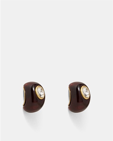 Destined Resin Hoop Earrings