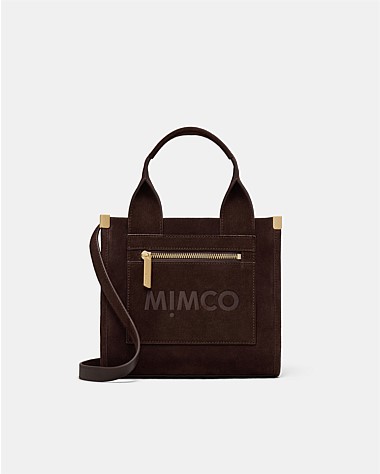 Patch Leather Mini Tote Bag