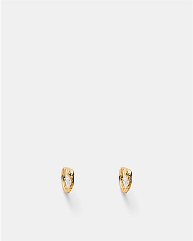 Shadow Huggie Earrings