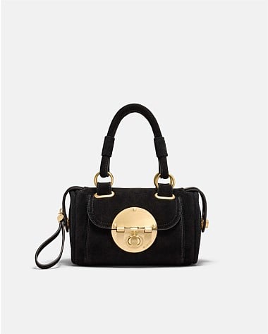 Turnlock Bowler Grab Crossbody Bag