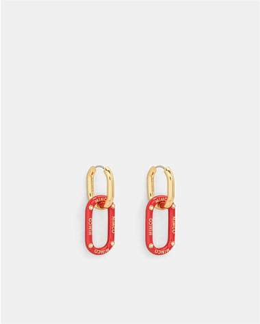 Linked Up Huggie Earrings
