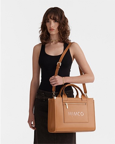 Patch Leather Tote Bag