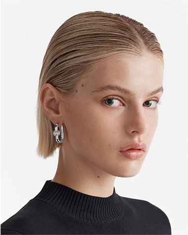 Descent Huggie Hoop Earrings