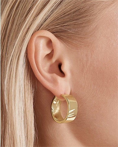 Instrumental Huggie Hoop Earrings