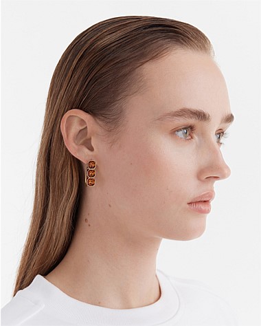 On The Rocks Huggie Hoop Earrings