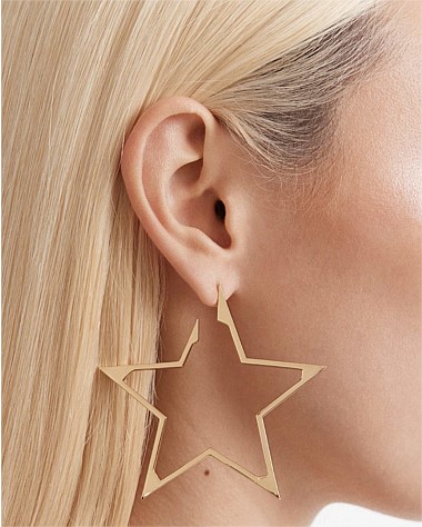 Atomic Hoop Earrings