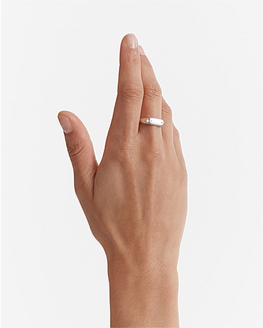 Oblique Signet Ring