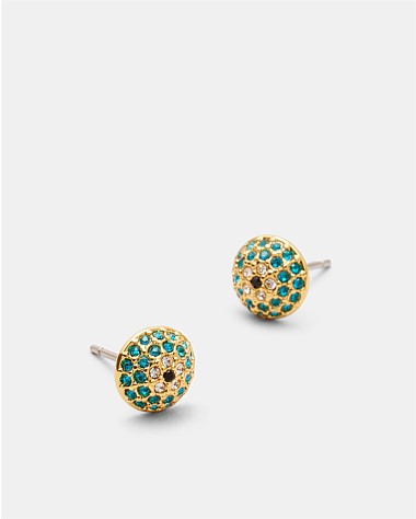 Disco Pave Stud Earrings