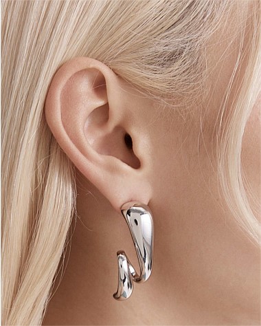 The Podium Twist Hoop Earrings