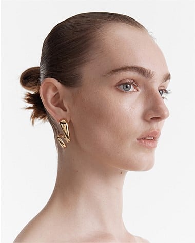 The Podium Twist Hoop Earrings