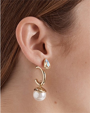 Pull Up To The Bumper Pearl Drop Earrings