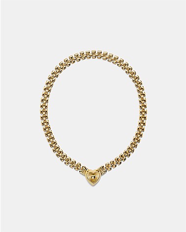 Los Angeles Heart Chain Choker Necklace