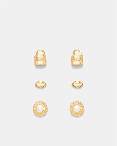 Enliven Stud Earrings Trio Set Gift Box