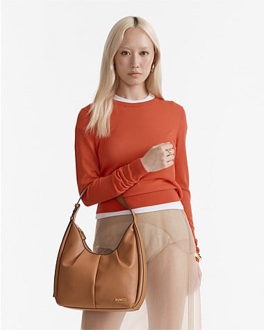 Donna Small Zip Hobo Bag