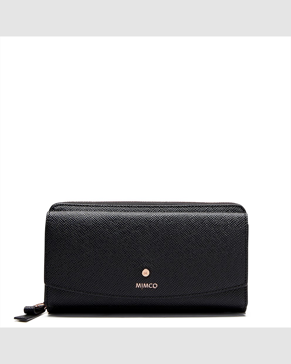 Black Rose Gold SUBLIME HIP TECH WALLET Travel Bags Mimco
