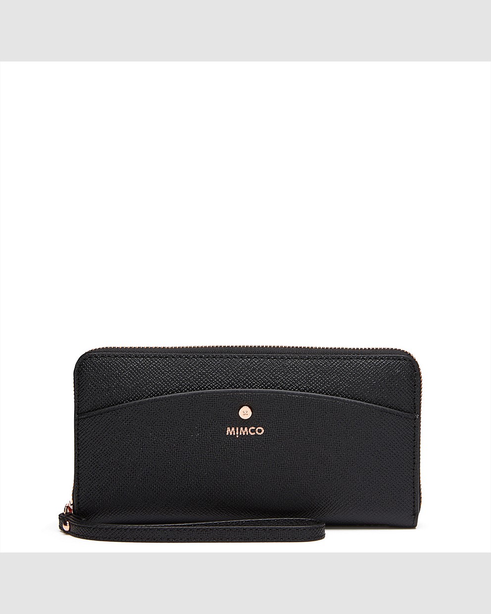 Black Rose Gold SUBLIME LARGE ZIP WALLET - Large Wallets | Mimco