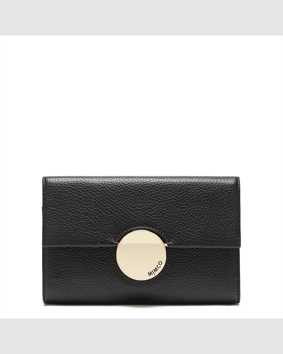 Black Gold WAVER EXTRA LARGE WALLET Sale Mimco