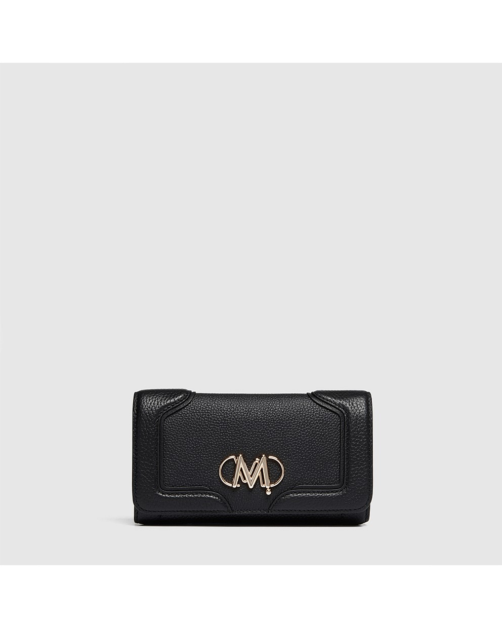 Black Light Gold unite large wallet Wallets Mimco