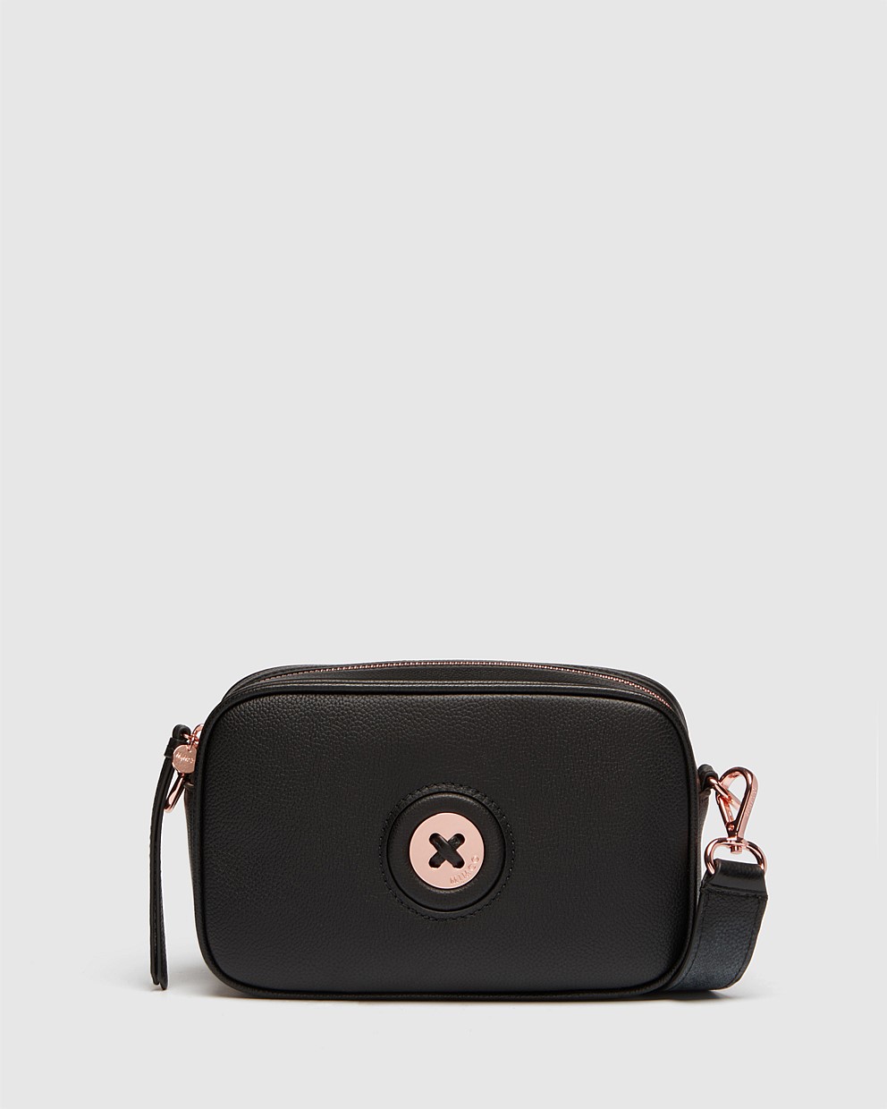 Black Rose Gold MimMazing Crossbody Bag Crossbody Bags Mimco
