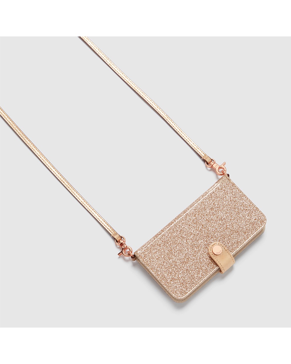 Light Gold Classico Flip Case Cross Body Bag For Iphone 1212 Pro